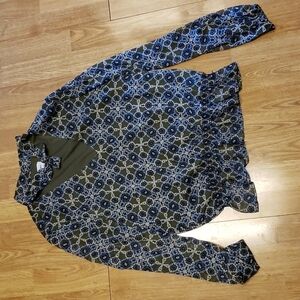 Highline collective choker neck peplum blouse size medium